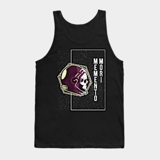 Memento Mori - Memento Mori Art - Skull Astronaut Skeleton - Latin Phrase Quotes Tank Top